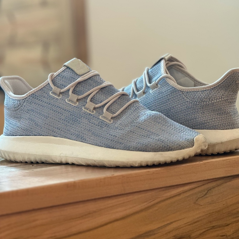 Adidas Tubular Shadow CK Sneakers - Light Blue Size 13